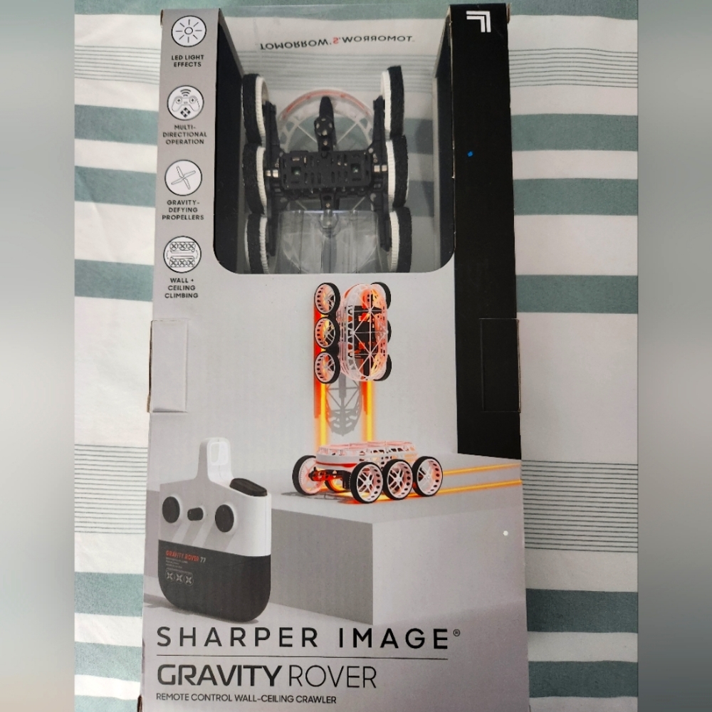 NEW Sharper Image Remote Control Gravity Rover